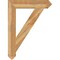 Ekena Millwork Traditional Arts & Crafts Rough Sawn Bracket, Western Red Cedar, 6"W x 34"D x 46"H BKT06X34X46TRA03RWR - alternate 4